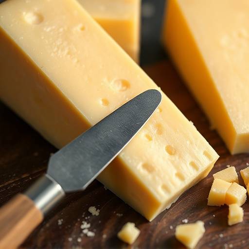Formaggio Parmigiano Reggiano DOP stagionato 24 mesi con coltello per formaggio