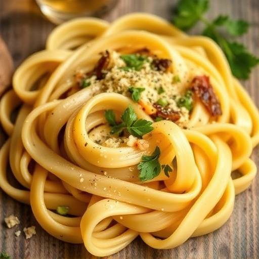 Pappardelle fresche all'uovo fatte a mano da un produttore locale in Toscana